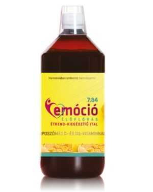 Emóció 7.84 liposzómás C- és D3 vitamin nal, élőflórás étrendkiegészítő ital 1l
