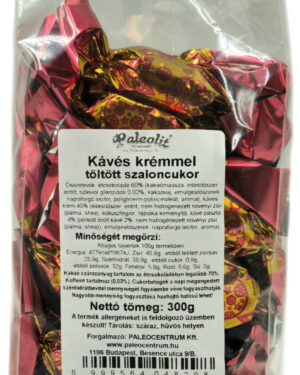 Paleolit Kávés szaloncukor 300g krémmel töltve
