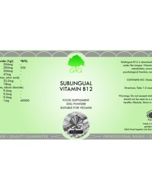 B12-vitamin nyelv alatt felszívódó por 50g